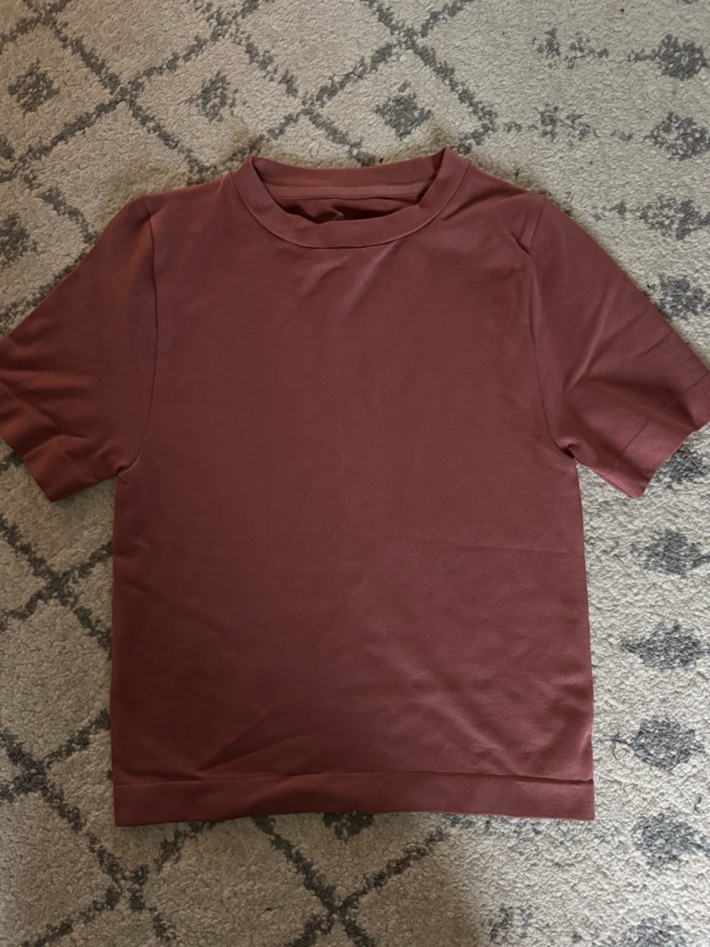 a new day Men's Short Sleeve Crewneck Shirt - Burgundy